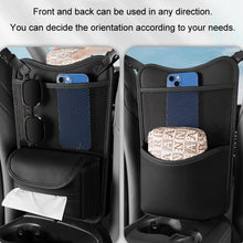 Load image into Gallery viewer, Car Between Seats Organizer Multifunctional Storage Bag Front And Back Dual Usage Tissue Box