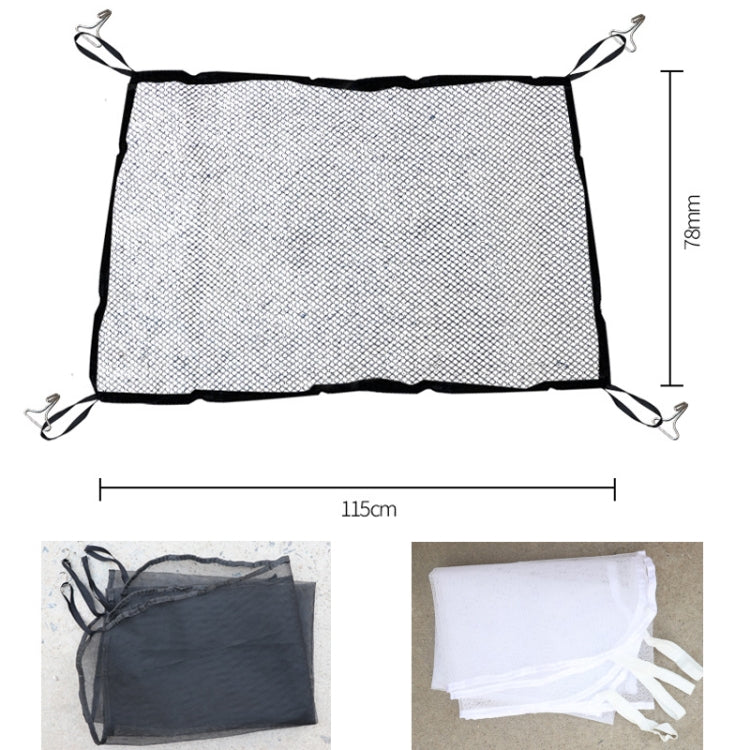 2pcs Car Radiator Front Windshield Insect Protection Net, Black, White