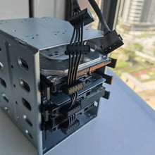 Load image into Gallery viewer, 18AWG Large 4Pin Sleeve Grid 1 To 5 SATA Hard Drive Cage Cable, 40cm 4Pin 1 To 5