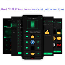 Load image into Gallery viewer, HI.GROOM Car LED Customized Pixel Emoticon Lights Bluetooth Remote Control Interactive AI Screen, No Remote Control, With Remote Control