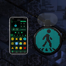 Load image into Gallery viewer, HI.GROOM Car LED Customized Pixel Emoticon Lights Bluetooth Remote Control Interactive AI Screen, No Remote Control, With Remote Control