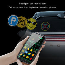 Load image into Gallery viewer, HI.GROOM Car LED Customized Pixel Emoticon Lights Bluetooth Remote Control Interactive AI Screen, No Remote Control, With Remote Control
