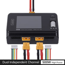 Load image into Gallery viewer, ToolkitRC M6D 500W Toy Airplane Dual Channel Li-Po Battery Balance Charger