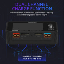 Load image into Gallery viewer, ToolkitRC M6DAC Dual Way Aeromodelling Drone Li-Po Battery Balance Charger, M6DAC