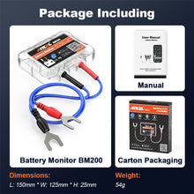 Load image into Gallery viewer, ANCEL BM200 12V Bluetooth 4.2 Car Battery Analysis and Detection Tool Battery Tester, BM200