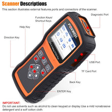 Load image into Gallery viewer, FOXWELL NT630 Plus OBD2 Scanner SRS ABS Code Reader SAS OIL EPB Reset Diagnostic, FOXWELL NT630 Plus