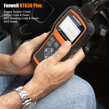 Load image into Gallery viewer, FOXWELL NT630 Plus OBD2 Scanner SRS ABS Code Reader SAS OIL EPB Reset Diagnostic, FOXWELL NT630 Plus