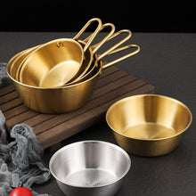 Load image into Gallery viewer, 304 Stainless Steel Seasoning Bowl Restaurant Rice Wine Snack Serving Bottle, 10.5cm With Handle Silver, 12cm With Handle Silver, 13cm With Handle SIlver, 14cm With Handle Silver, 17cm With Handle Silver, 10.5cm With Handle Gold, 12cm With Handle Gold ...