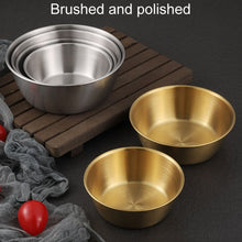 Load image into Gallery viewer, 304 Stainless Steel Seasoning Bowl Restaurant Rice Wine Snack Serving Bottle, 10.5cm With Handle Silver, 12cm With Handle Silver, 13cm With Handle SIlver, 14cm With Handle Silver, 17cm With Handle Silver, 10.5cm With Handle Gold, 12cm With Handle Gold ...