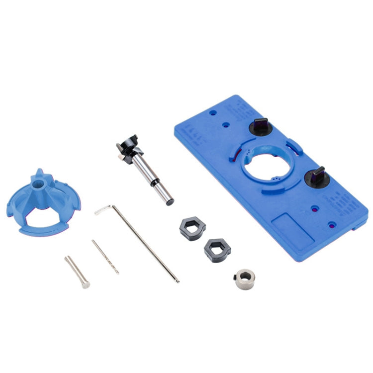 Fonson 35MM Woodworking Hinge Hole Opener Wooden Door Hinge Locator, Yellow, Blue, Red