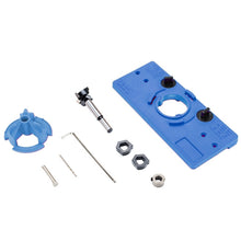 Load image into Gallery viewer, Fonson 35MM Woodworking Hinge Hole Opener Wooden Door Hinge Locator, Yellow, Blue, Red