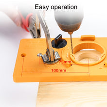 Load image into Gallery viewer, Fonson 35MM Woodworking Hinge Hole Opener Wooden Door Hinge Locator, Yellow, Blue, Red