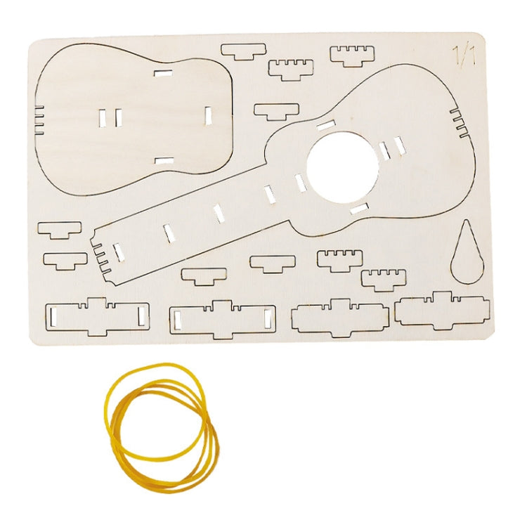 Rubber Band Guitar Sound Awareness Material Kit Kids DIY Toys Research Equipment