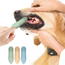 Load image into Gallery viewer, Pet Finger Toothbrush Cats Dogs Silicone Toothbrush Pet Oral Cleaning Care Tool