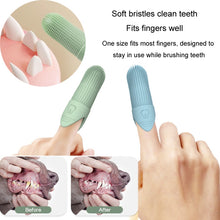 Load image into Gallery viewer, Pet Finger Toothbrush Cats Dogs Silicone Toothbrush Pet Oral Cleaning Care Tool