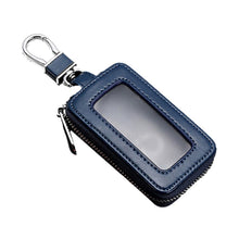 Load image into Gallery viewer, Car Remote Control Universal Visible Zipper Key Case, Royal Blue, Claret, Yellow, Black