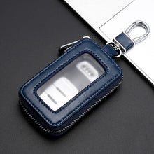 Load image into Gallery viewer, Car Remote Control Universal Visible Zipper Key Case, Royal Blue, Claret, Yellow, Black
