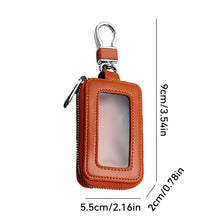 Load image into Gallery viewer, Car Remote Control Universal Visible Zipper Key Case, Royal Blue, Claret, Yellow, Black