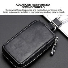 Load image into Gallery viewer, Car Remote Control Universal Visible Zipper Key Case, Royal Blue, Claret, Yellow, Black