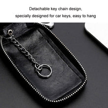 Load image into Gallery viewer, Car Remote Control Universal Visible Zipper Key Case, Royal Blue, Claret, Yellow, Black