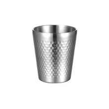 Load image into Gallery viewer, 304 Stainless Steel Hammer Mug Thickened Double-Layer Restaurant Tea Cups, 175ml, 260ml, 300ml, 350ml, 450ml
