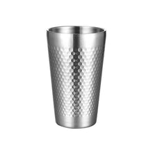 Load image into Gallery viewer, 304 Stainless Steel Hammer Mug Thickened Double-Layer Restaurant Tea Cups, 175ml, 260ml, 300ml, 350ml, 450ml