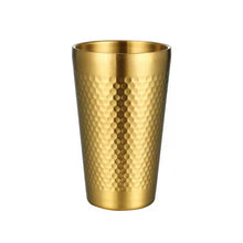 Load image into Gallery viewer, 304 Stainless Steel Hammer Mug Thickened Double-Layer Restaurant Tea Cups, 175ml, 260ml, 300ml, 350ml, 450ml