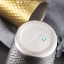 Load image into Gallery viewer, 304 Stainless Steel Hammer Mug Thickened Double-Layer Restaurant Tea Cups, 175ml, 260ml, 300ml, 350ml, 450ml