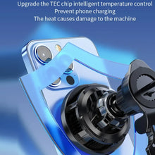 Load image into Gallery viewer, 15W Car Wireless Charger Semiconductor Heat Dissipation Mobile Phone Holder RGB Light, X82
