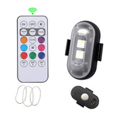 Wireless Remote Control Motorcycle Universal Colorful Flashing Warning Light, Magnetic Type