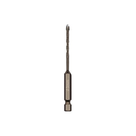 Hexagonal Shank Spiral Flute Cross Alloy Drill Bits Glass Tile Four Edge Drivers, 3mm, 4mm, 5mm, 6mm, 8mm, 10mm