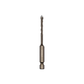 Hexagonal Shank Spiral Flute Cross Alloy Drill Bits Glass Tile Four Edge Drivers, 3mm, 4mm, 5mm, 6mm, 8mm, 10mm