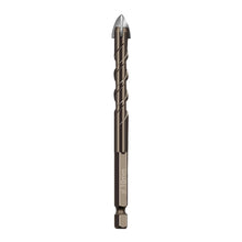Load image into Gallery viewer, Hexagonal Shank Spiral Flute Cross Alloy Drill Bits Glass Tile Four Edge Drivers, 3mm, 4mm, 5mm, 6mm, 8mm, 10mm, 12mm