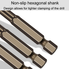 Load image into Gallery viewer, Hexagonal Shank Spiral Flute Cross Alloy Drill Bits Glass Tile Four Edge Drivers, 3mm, 4mm, 5mm, 6mm, 8mm, 10mm, 12mm