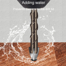 Load image into Gallery viewer, Hexagonal Shank Spiral Flute Cross Alloy Drill Bits Glass Tile Four Edge Drivers, 3mm, 4mm, 5mm, 6mm, 8mm, 10mm, 12mm