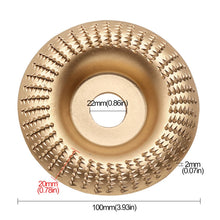 Load image into Gallery viewer, 100mm Woodworking Sanding And Shaping Plate Angle Grinder Sanding And Polishing Prick Disc, Beveled, Arc, Flat