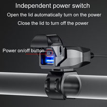 Load image into Gallery viewer, Kewig Motorcycle Phone Charger Outdoor Riding Fast Charging Waterproof USB Charging Stand, B10-A