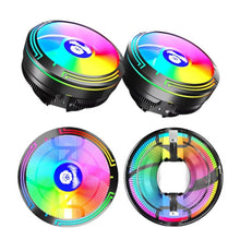 Load image into Gallery viewer, LED Colorful Light 4Pin Cooler Desktop CPU Cooling Fan, Ice Blade W120