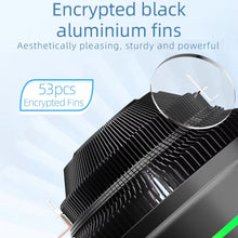 Load image into Gallery viewer, LED Colorful Light 4Pin Cooler Desktop CPU Cooling Fan, Ice Blade W120