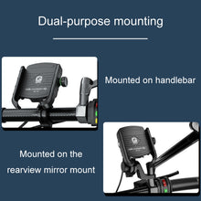Load image into Gallery viewer, Kewig M8 Motorcycle Navigation Phone Holder Outdoor Riding Charging Bracket