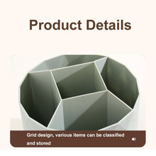 Load image into Gallery viewer, Desktop Rotating Pen Holder Large Capacity Stationery Storage Box Makeup Brush Storage Bucket