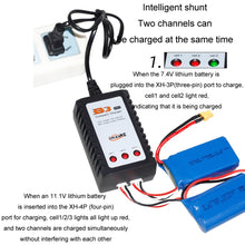 Load image into Gallery viewer, ImaxRC 7.4V/11.1V 2S/3S Model Aircraft Drone Lithium Battery Intelligent Balance Charger, US Plug