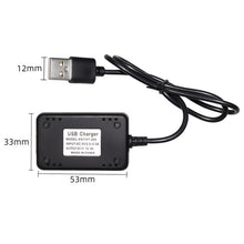 Load image into Gallery viewer, 11.1V 2A 3S Output Protection Lithium Battery USB Charger With Light, XH/4P Plug