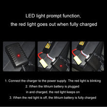 Load image into Gallery viewer, 11.1V 2A 3S Output Protection Lithium Battery USB Charger With Light, XH/4P Plug