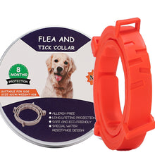 Load image into Gallery viewer, Flea and Tick Collar for Dogs Cats With Aluminum Case, 72cm Gray, 72cm Orange, 72cm Blue, 38cm Orange, 38cm Pink, 38cm Blue