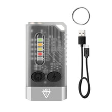 Load image into Gallery viewer, V10 Portable Keychain Light USB Rechargeable Bright Mini Flashlight