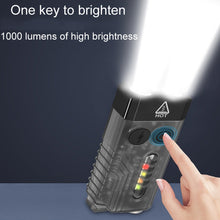 Load image into Gallery viewer, V10 Portable Keychain Light USB Rechargeable Bright Mini Flashlight