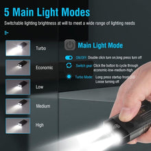 Load image into Gallery viewer, V10 Portable Keychain Light USB Rechargeable Bright Mini Flashlight