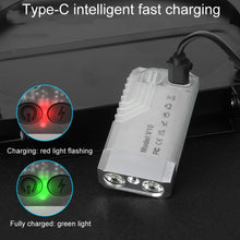 Load image into Gallery viewer, V10 Portable Keychain Light USB Rechargeable Bright Mini Flashlight
