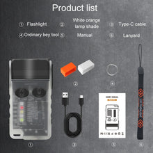 Load image into Gallery viewer, V20 Portable Keychain Light Rechargeable Bright Mini Flashlight
